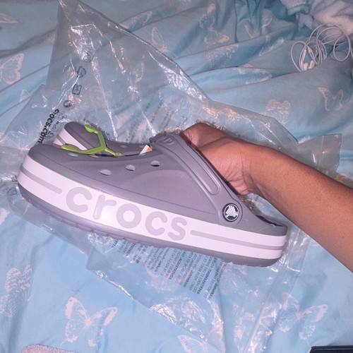 Crocs bayaband clog grey white - crocs,