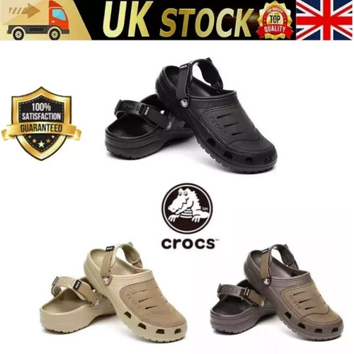 New model crocs leather - new, men's