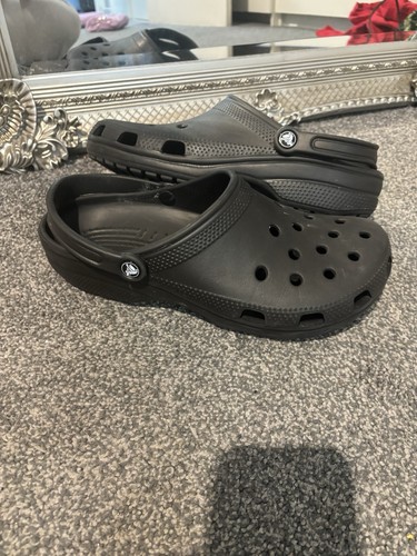 Mens black crocs classics size
