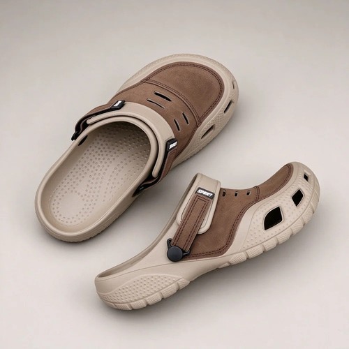 New model crocs leather men - new,