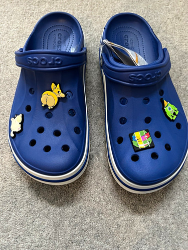 Crocs bayaband clog blue slip - blue,