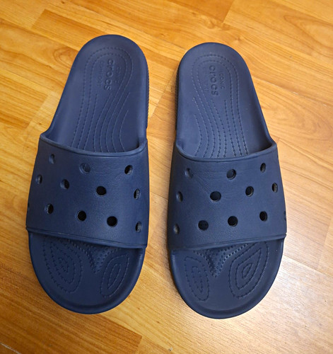 Crocs rubber slider sandals - rubber,