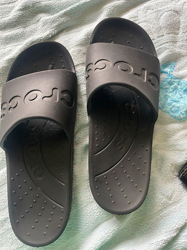 Crocs black slider - black,