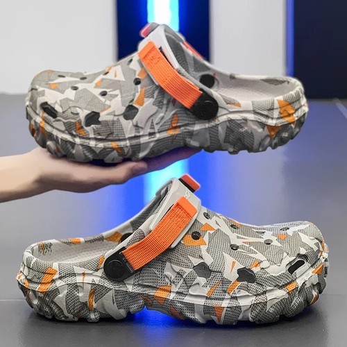 New men camo slip crocs - slip-on,
