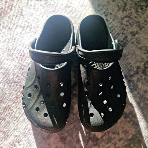 Crocs black rubber - black,