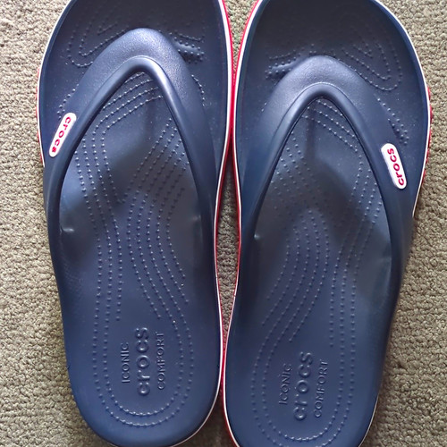 Crocs navy rubber - navy, flip
